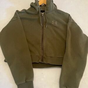 Under Armour Olive Green Hoodie- loose fit